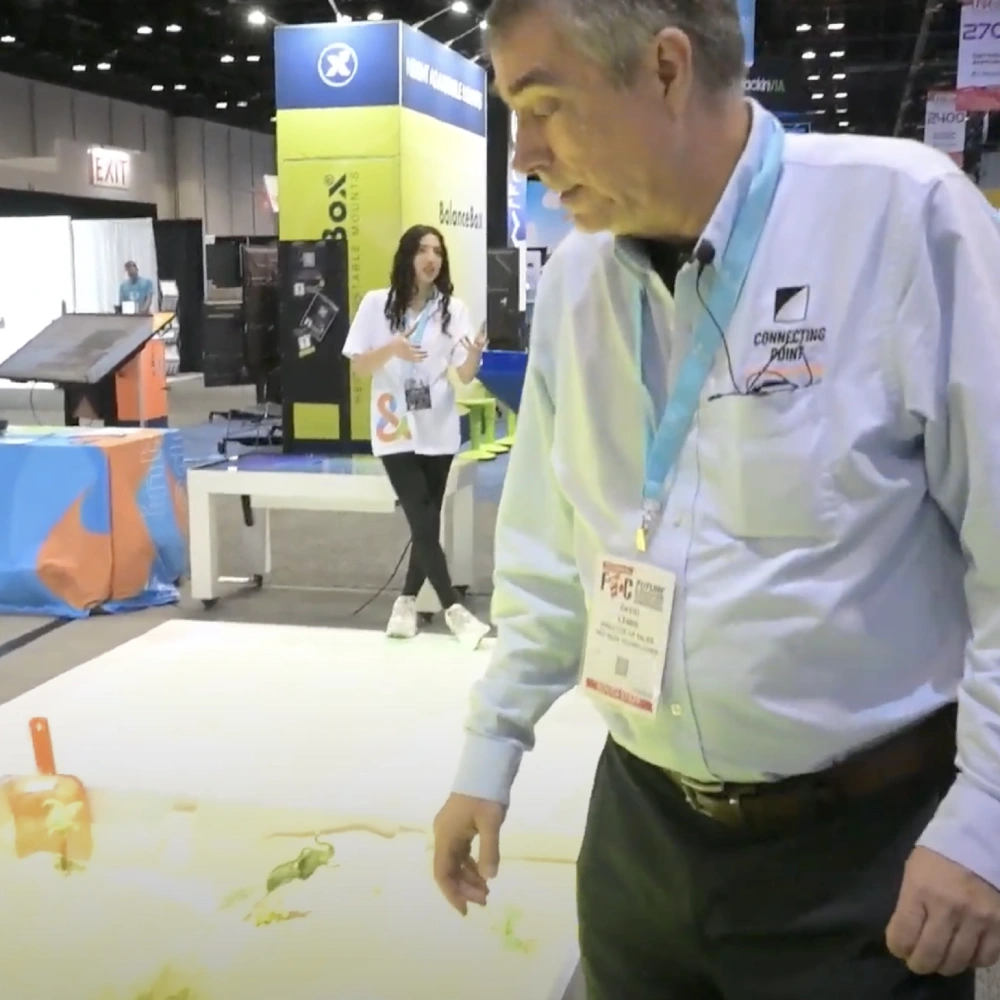 David Lewis loved our AR Sandbox at 2024 FETC