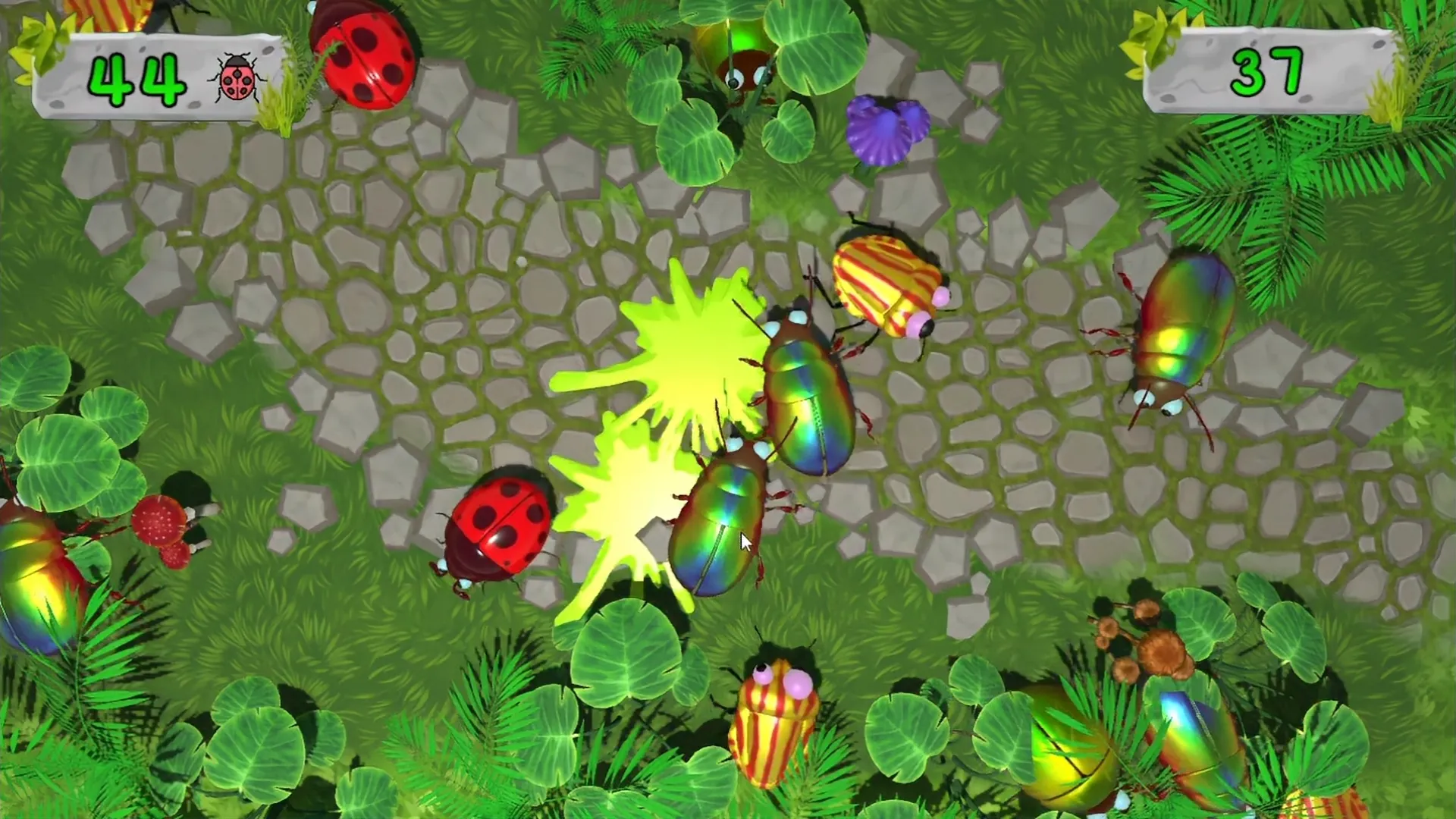 Game Bugs for Interactive Floor