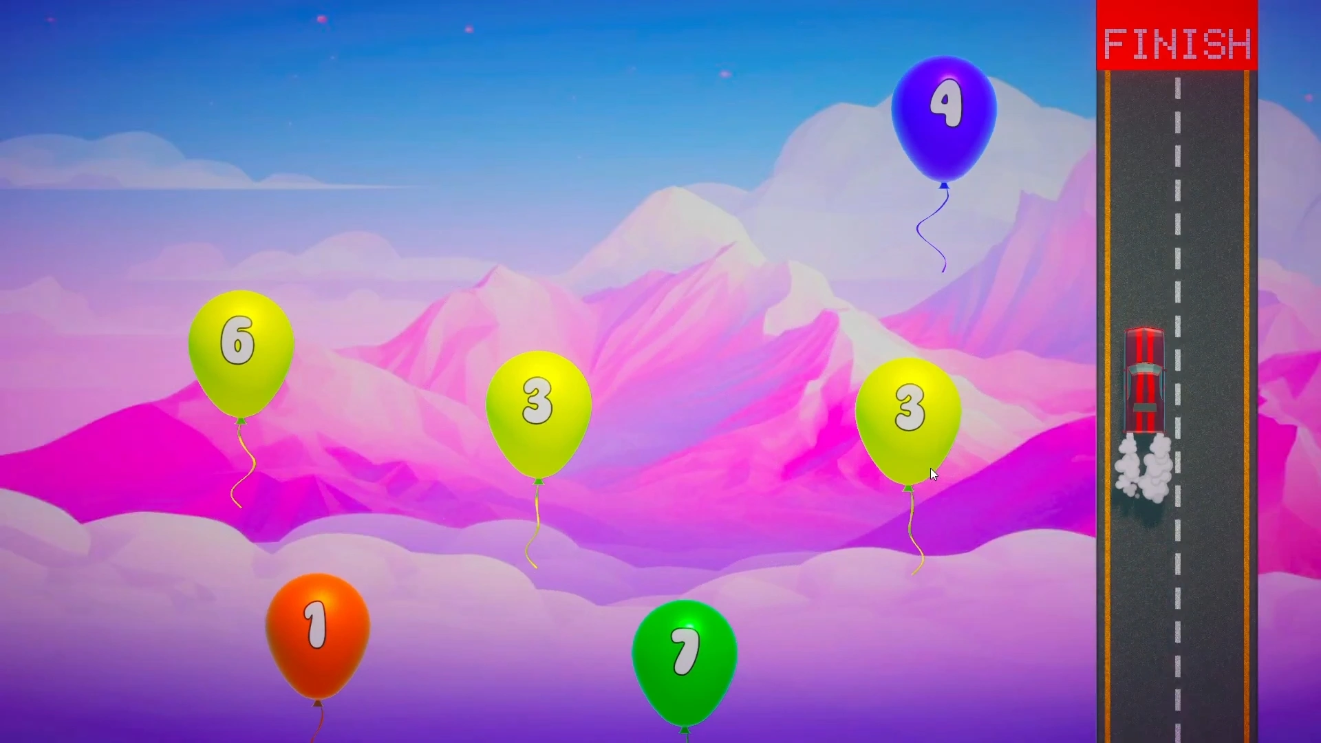 Game Car Race for Interactive Wall