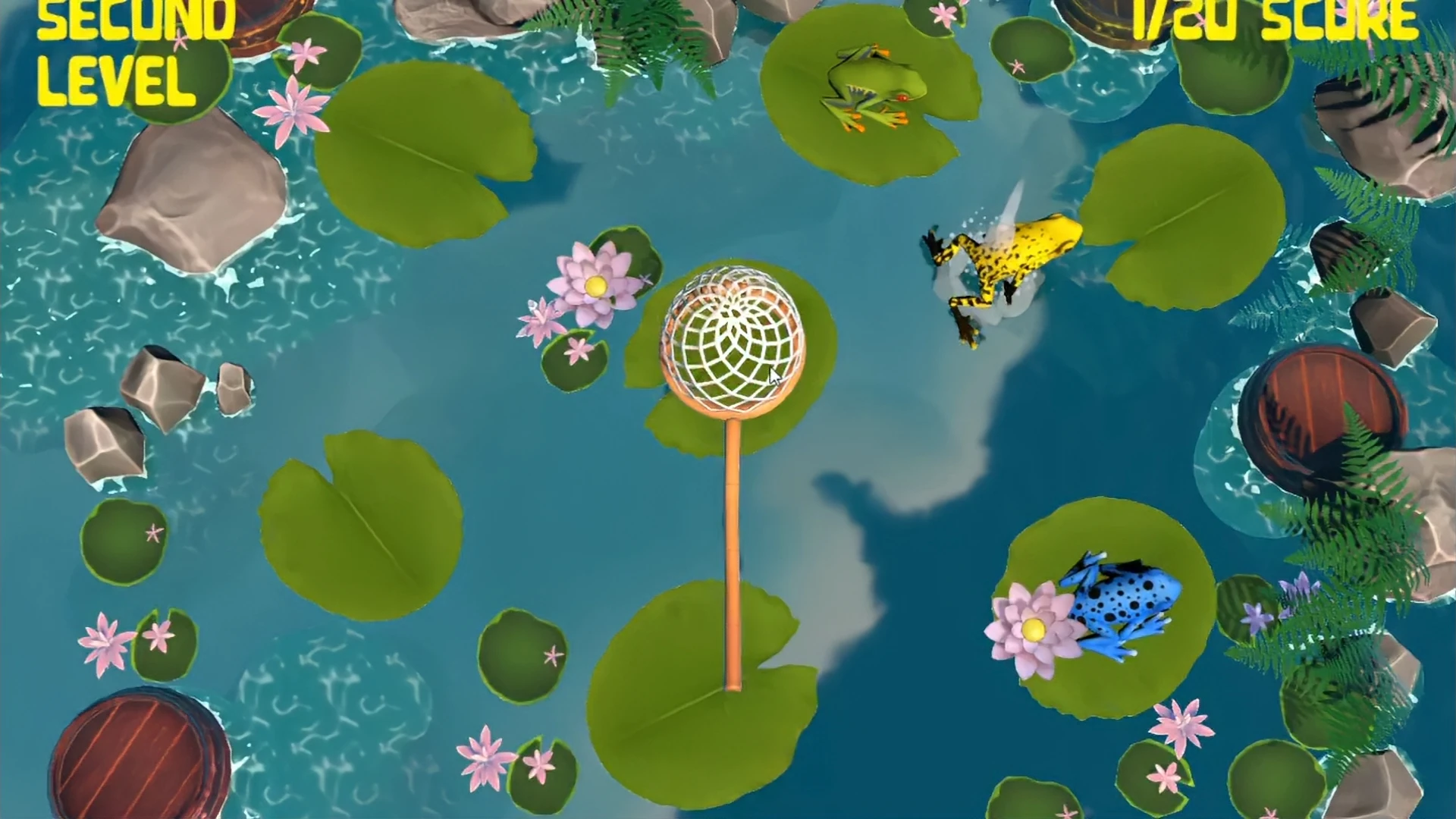 Game Catch a Frog for Interactive Floor