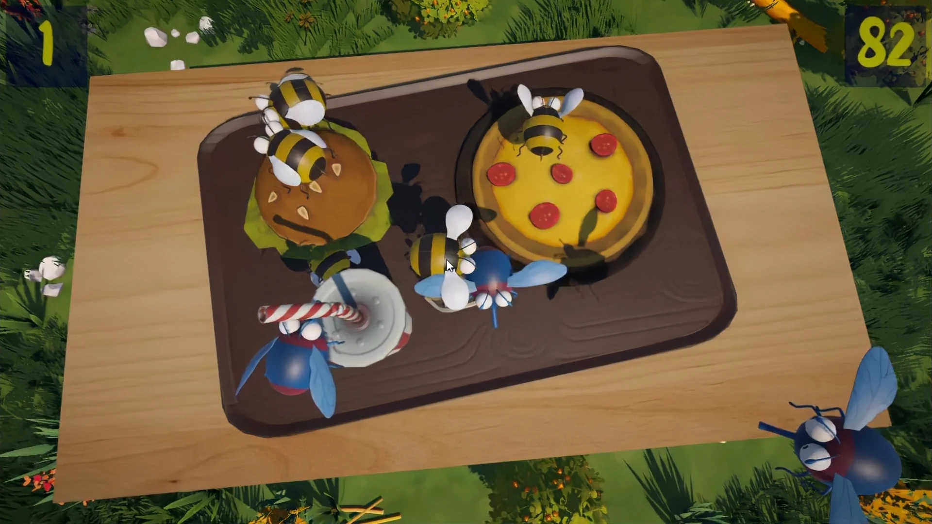 Game Flies for Interactive Floor