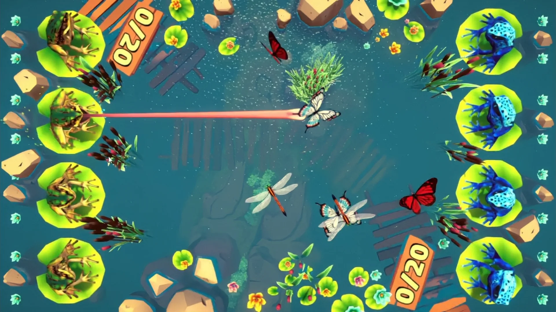 Game Frogs Swamp for Interactive Floor