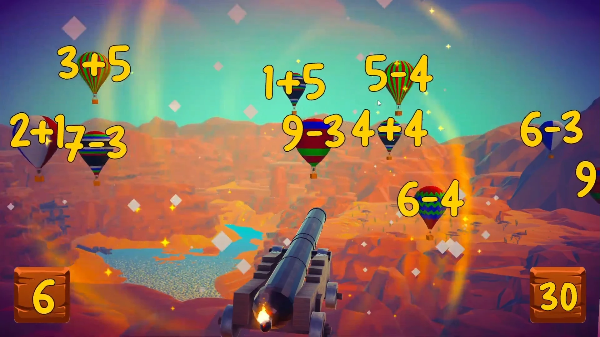 Game Hit the Balloons for Interactive Wall