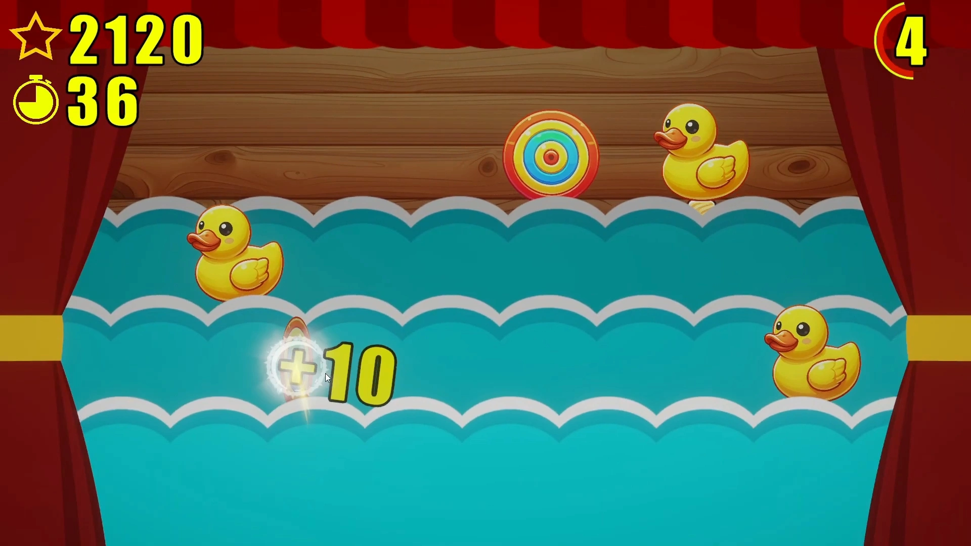 Game Shooting Gallery for Interactive Wall