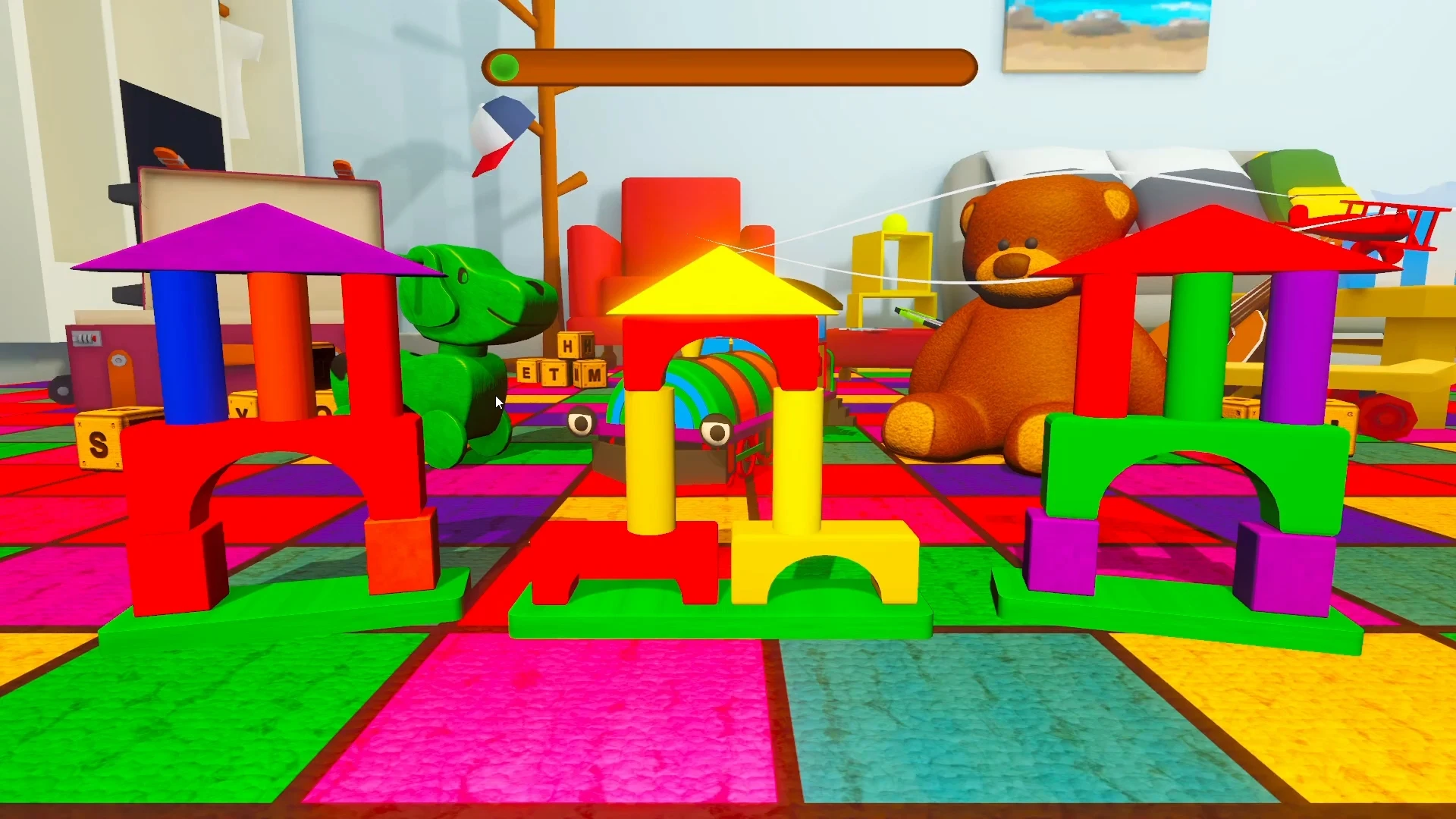 Game Smash the Toys for Interactive Wall