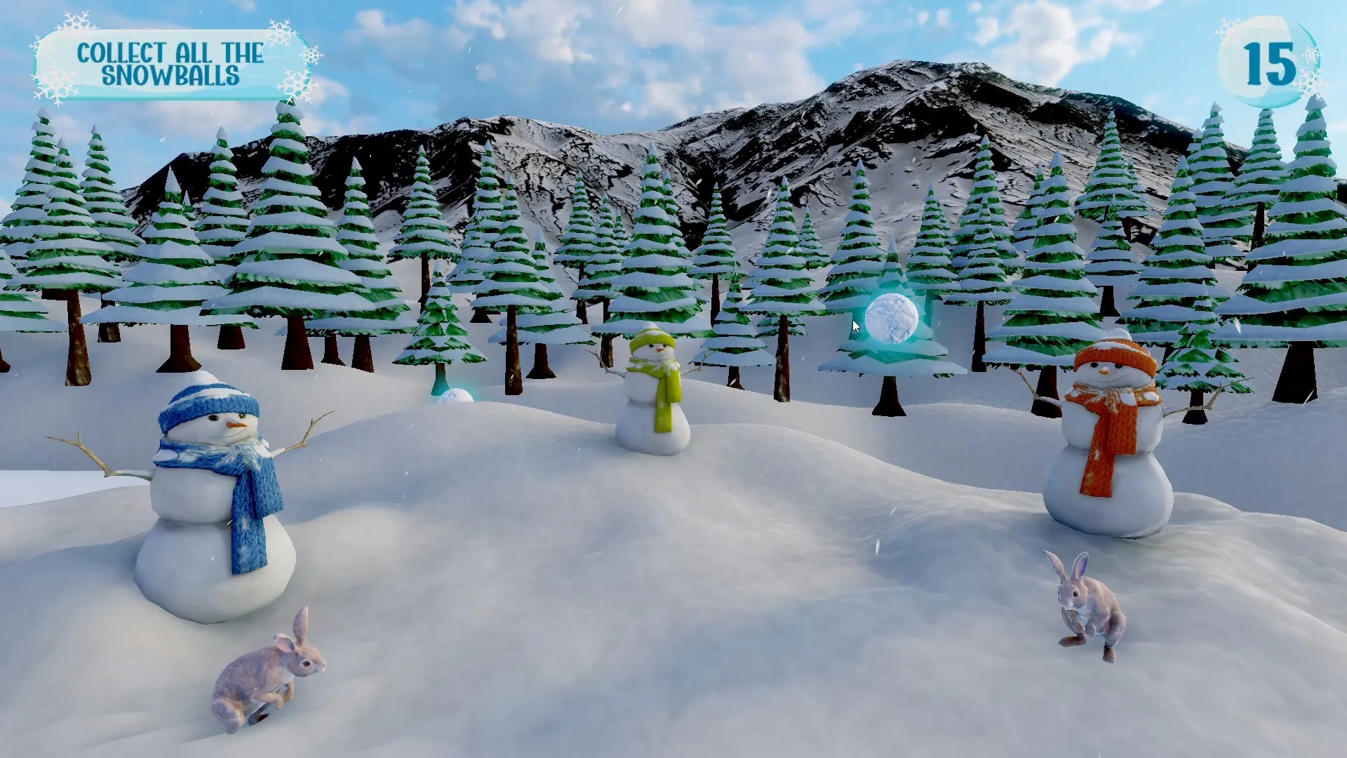 Game Snow Builder for Interactive Wall