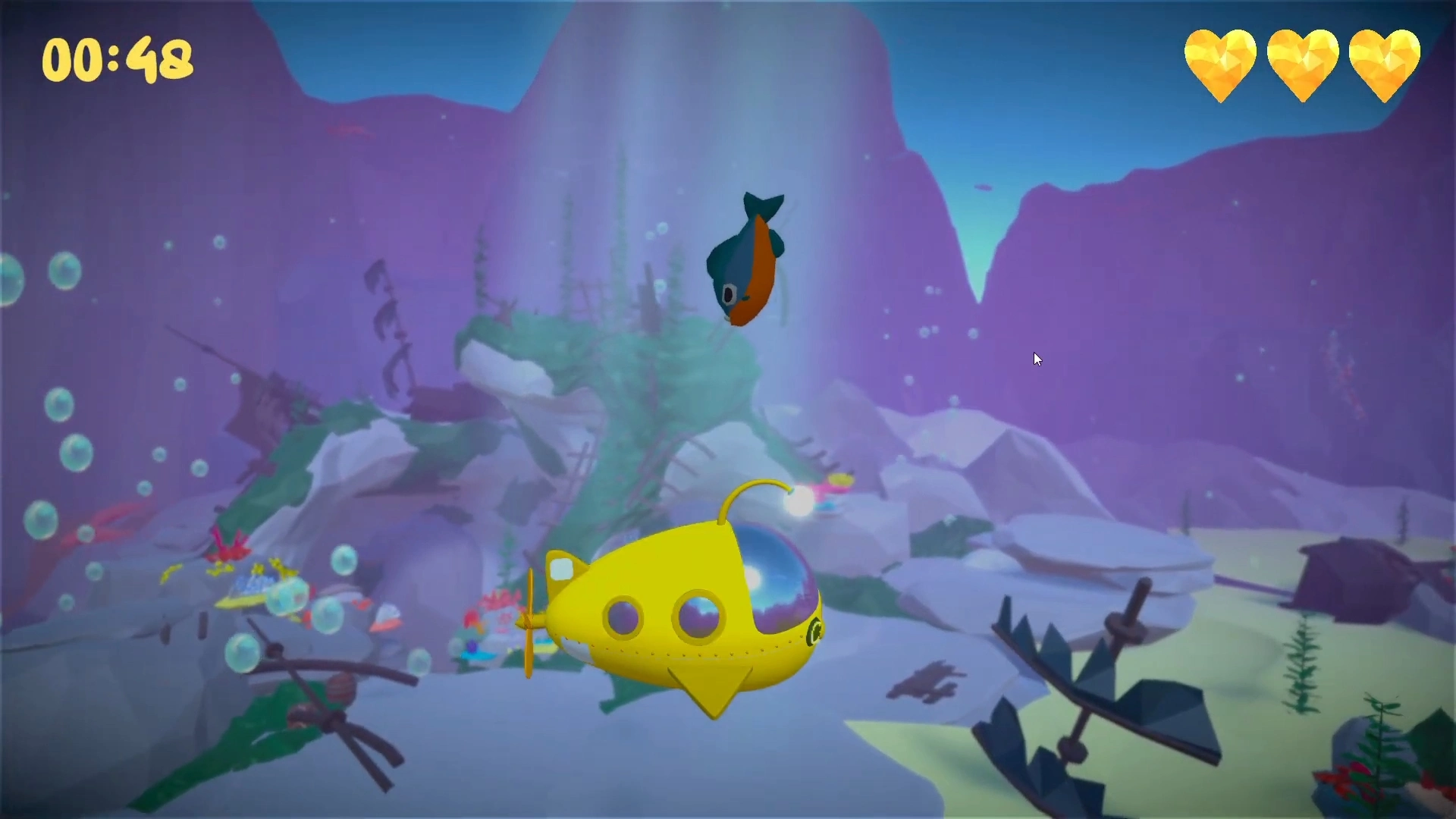 Game Underwater Adventure for Interactive Floor