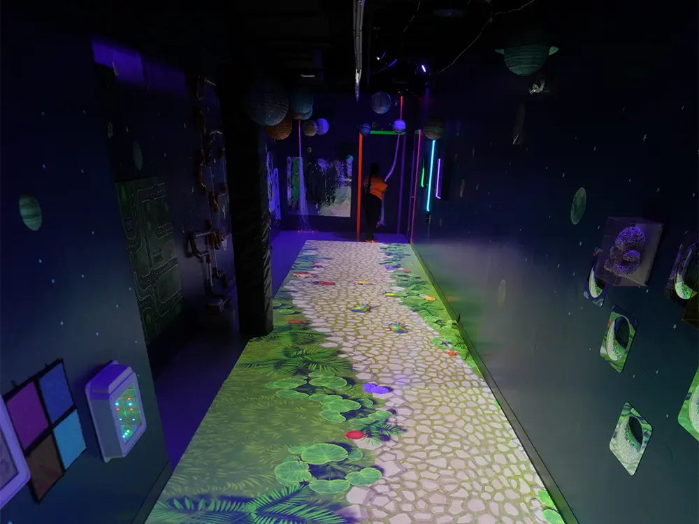 Children playing hallway games
