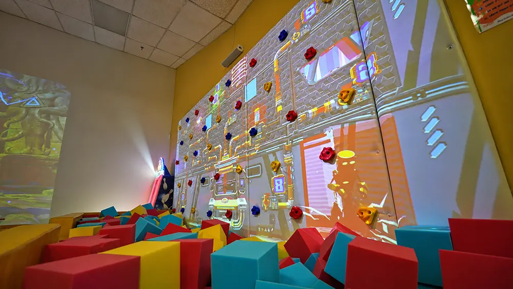 Interactive climbing wall