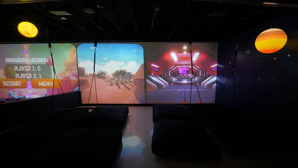 Interactive virtual swings