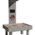 Custom Cardinals interactive AR sandbox with branded projector tower and sand table