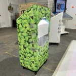 Mobile Interactive Floor with a custom nature-inspired leaf design